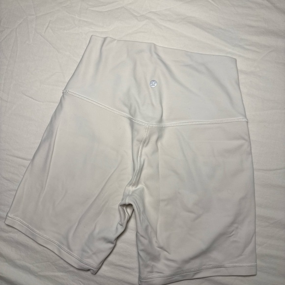 lululemon athletica Pants - Lululemon Align Shorts White Size 6- 6 inch inseam